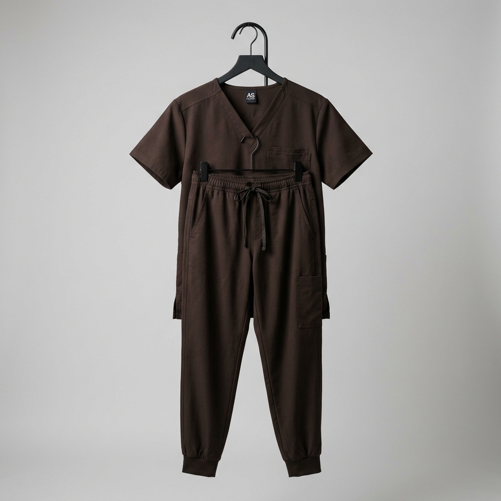 Espresso Signature V-Neck Set