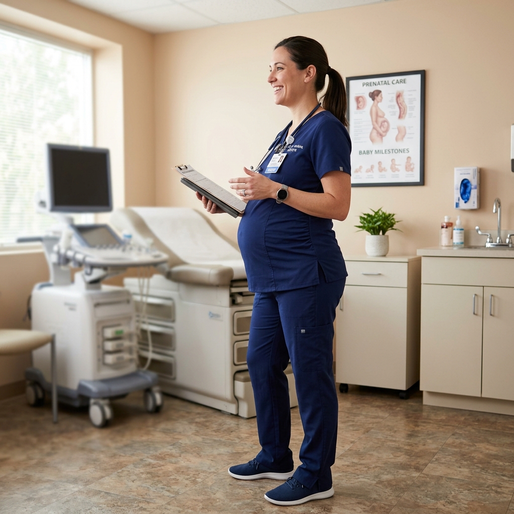 Maternity Comfort Scrub Top