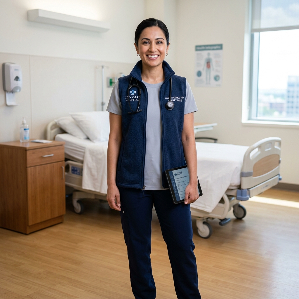 Lightweight Quilted Medical Vest