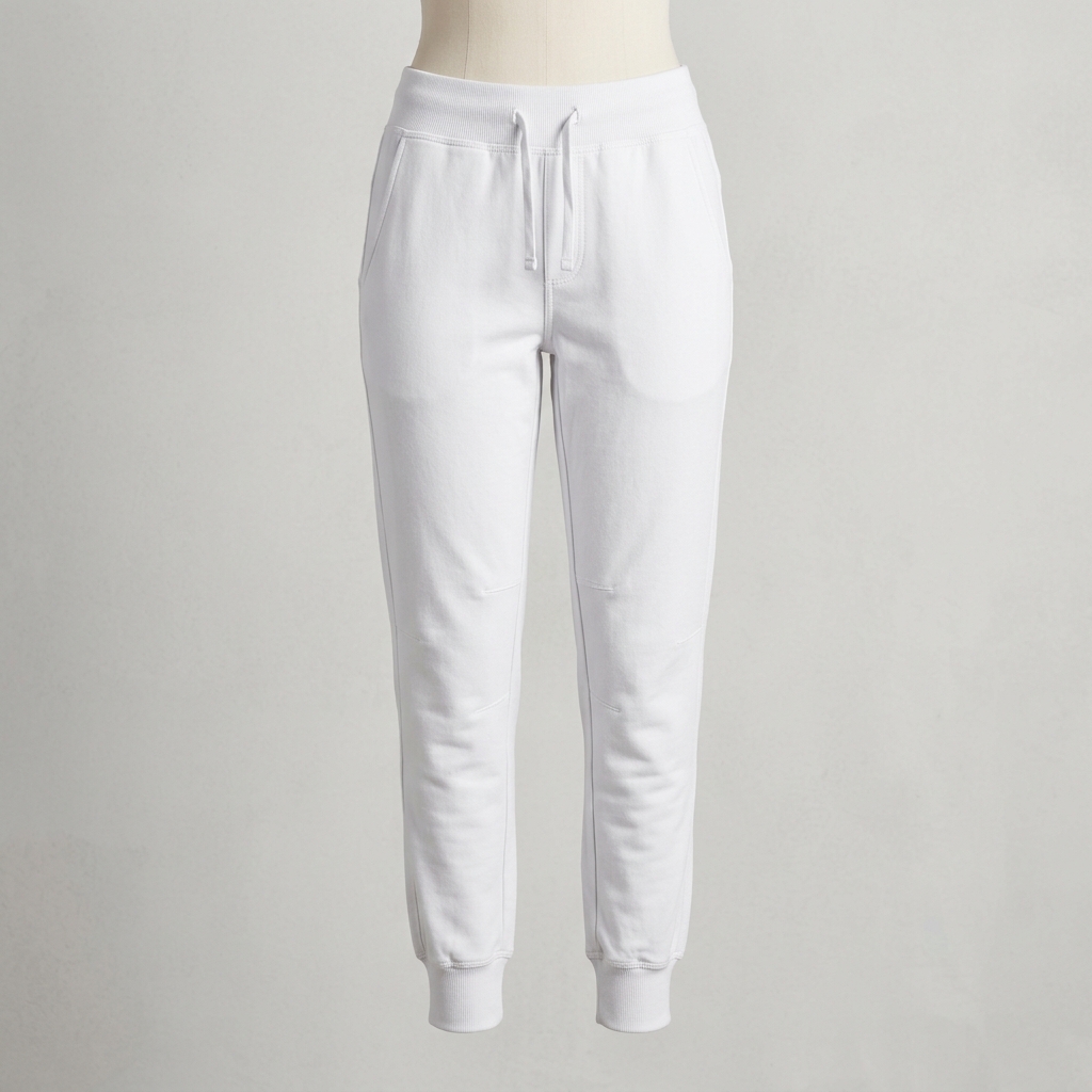 White Athletic Joggers